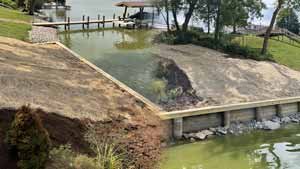 Shoreline Maintenance by Boondocks Piling & Piers in Wisconsin