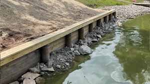 Shoreline Maintenance by Boondocks Piling & Piers in Wisconsin