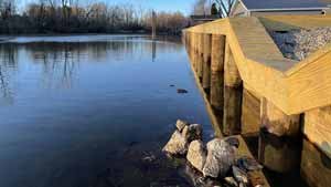 Shoreline Maintenance by Boondocks Piling & Piers in Wisconsin